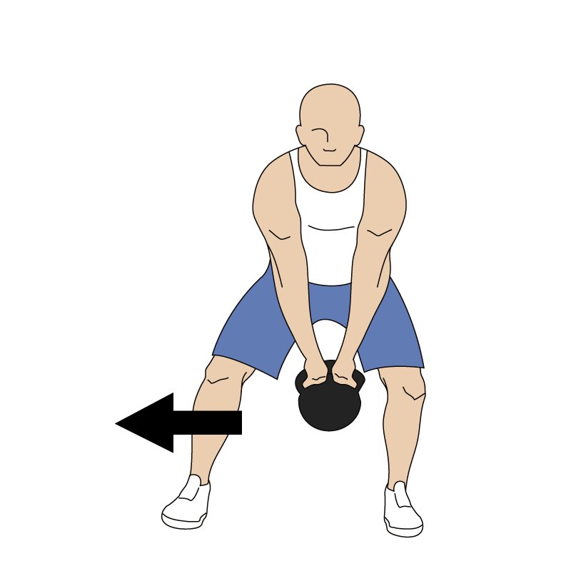 Side Step Kettlebell Swing Kettlebell Workout